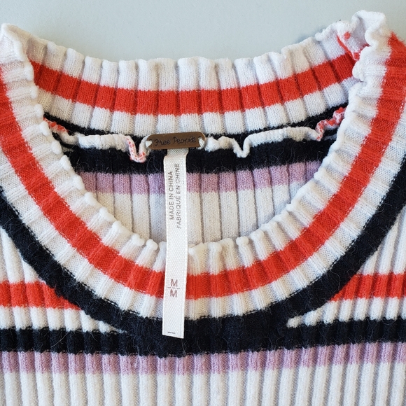 Free People Ribbed Knit Stripe Bodycon Dress - Picture 4 of 5